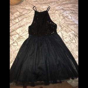 Juniors Black Dress